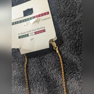 24kt Gold over silver necklace